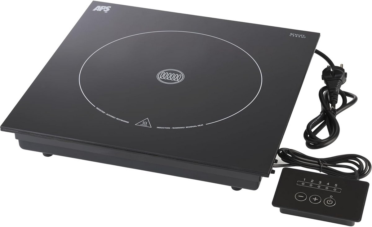 Inductiekookplaat 35.5 x 35.5 cm met Afstandsbediening en 5-niveau Vermogen