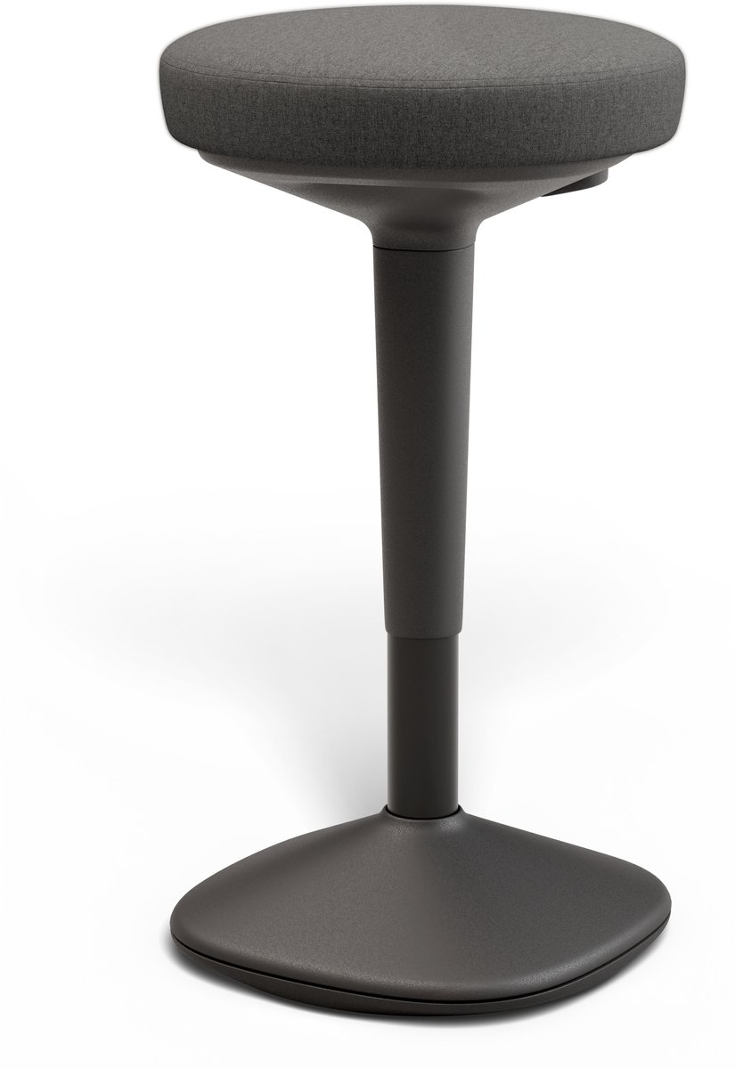 Desktronic Ergonomische Balanskruk - Wiebelkruk Hoogte 57-84cm - Zit-Sta Kruk ∅33cm - Anti-Slip Basis - Zwart