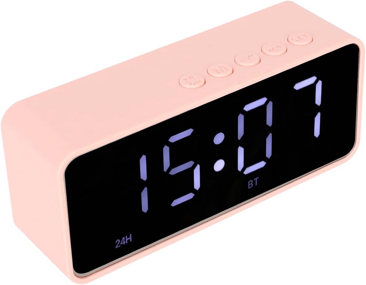 Wekkerradio met Bluetooth Speaker en USB Oplaadstation voor Telefoon