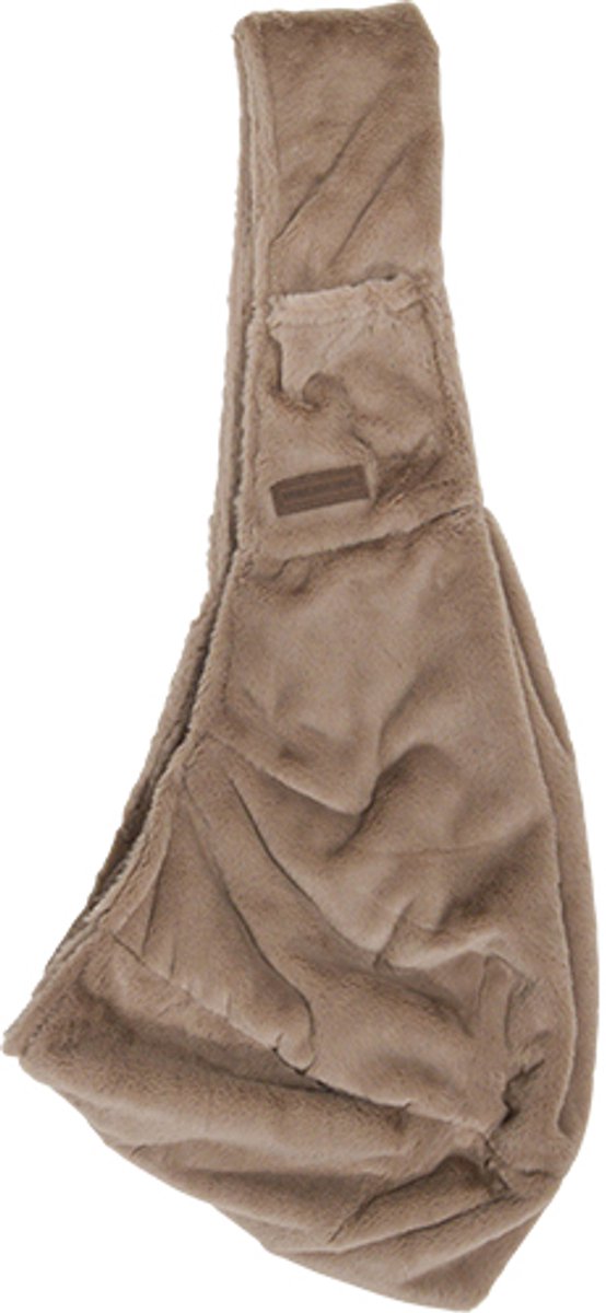 Animal Boulevard Champs-Elysees Hondenslingbag – Honden Draagtas – Super zacht Imitatiebont – Veiligheidshaakje – Kleur: Mokka – 86x12x38 cm