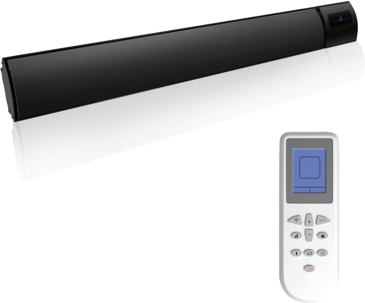 VH Smart HeatBar - 1800 watt vermogen met wifi en App - Infrarood elektrische terrasverwarmer - Voor binnen & buiten - Terrasheater zonder zichtbaar licht – foto 2
