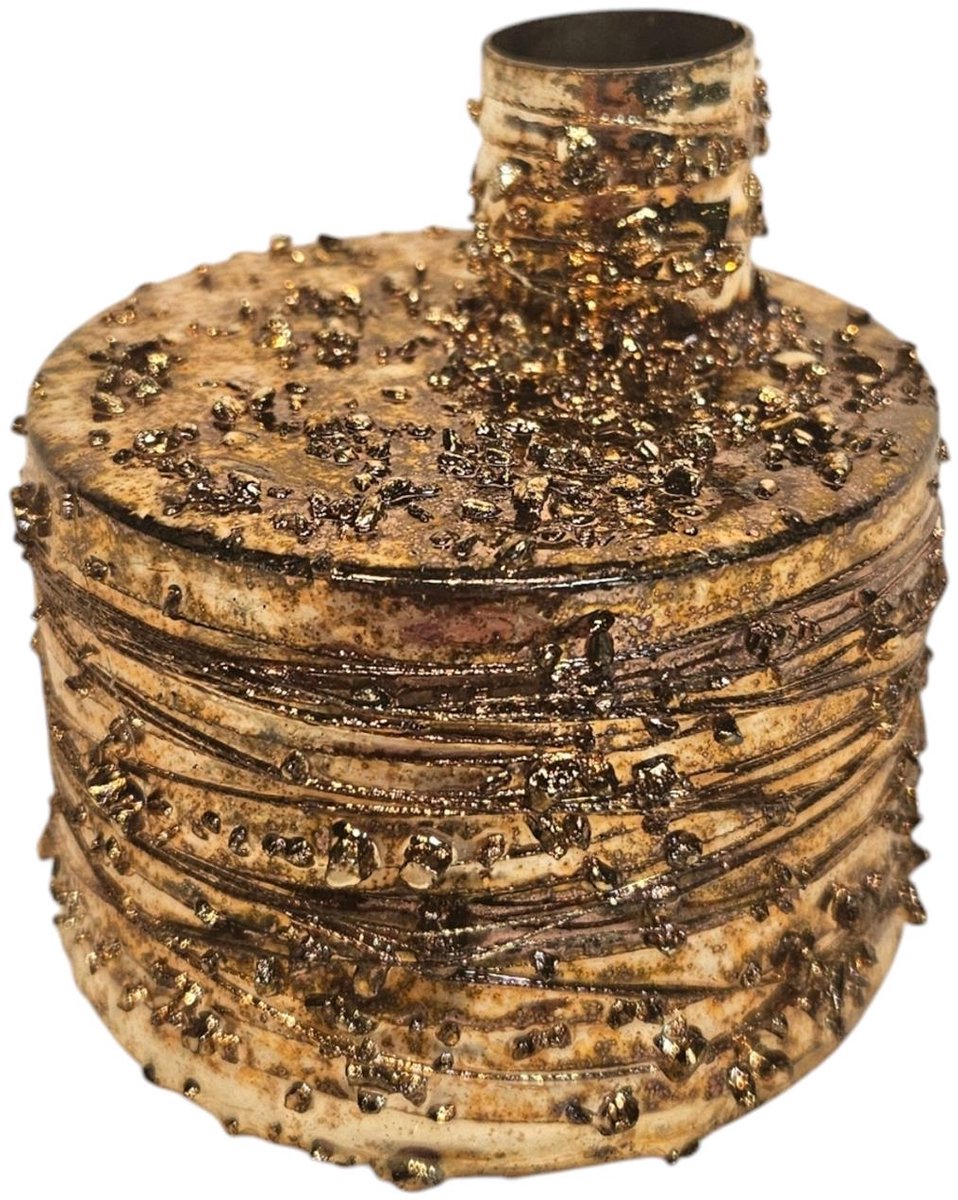 Kandelaar Blared goud 8x8x8cm
