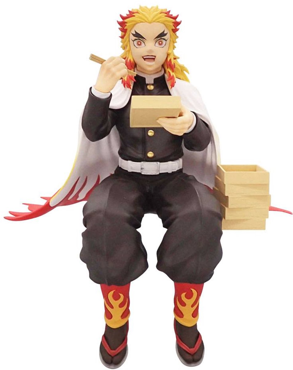Furyu Demon Slayer: Kimetsu no Yaiba Noodle Stopper PVC Statue Rengoku Kyojuro 14 cm Beeld
