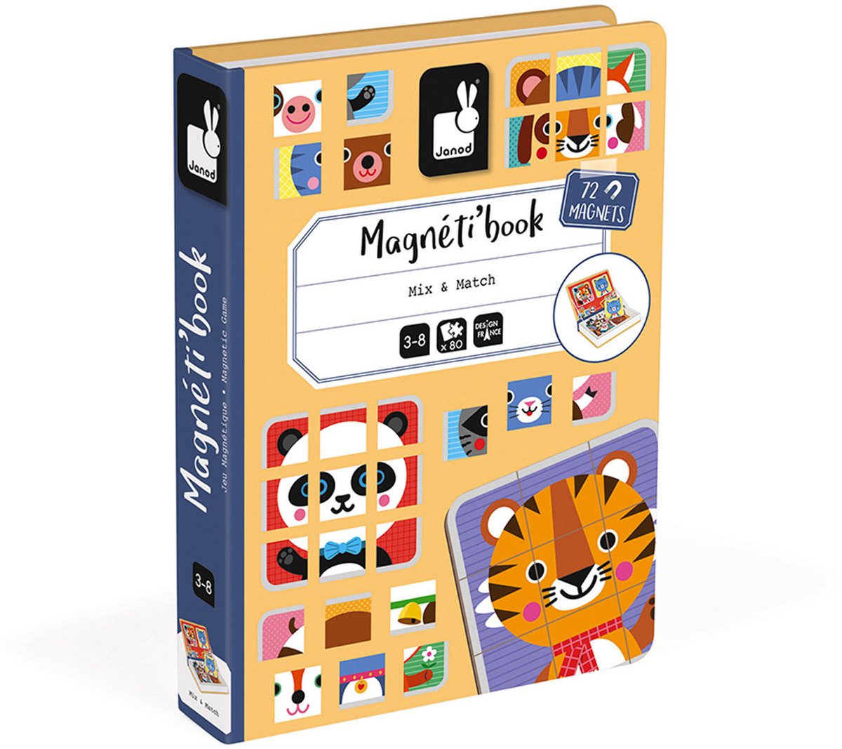 Janod - Magnetibook - Mix & Match - Magneetboek Speelset — afbeelding 7