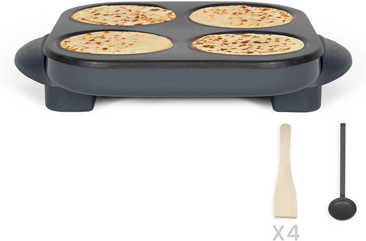 Elektrische Mini Pannenkoekenmaker voor 4 Stuks met Hoge Wattage