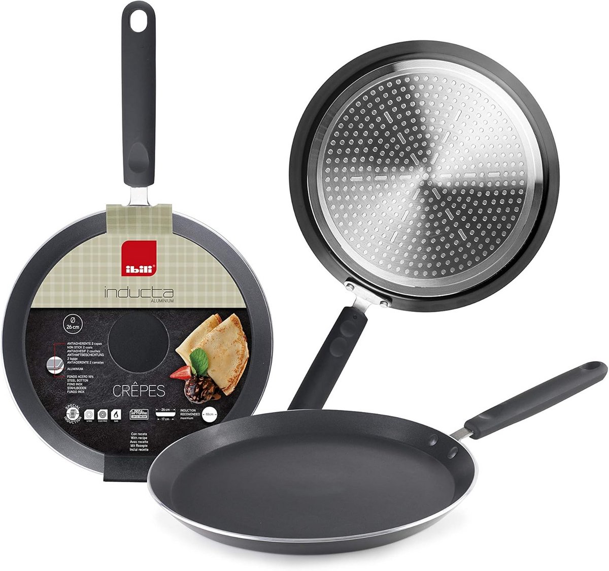 Pannenkoekenpan 28 cm - Aluminium - Non-stick - Geschikt voor Inductie