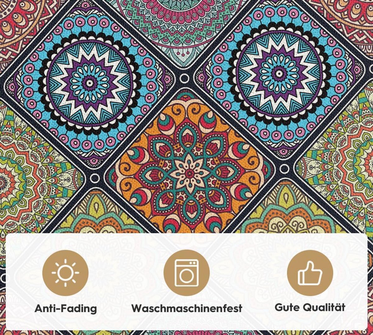 Boho Vintage Marokkaanse Tafelloper Polyester Binnen & Buiten Decoratie