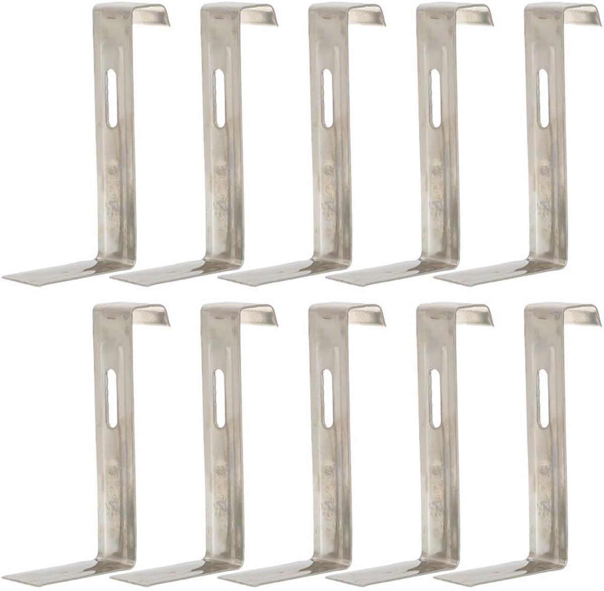 Dakpanclips, set van 10 stuks Metalen clips Vaste ijzeren clips Niet-dakpanhaken Bevestigingsgereedschap Dakbedekkingsonderdelen Accessoires voor dakbedekking van woningen