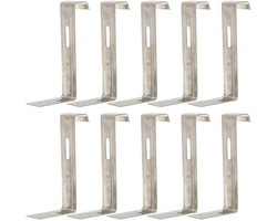 Dakpanclips, set van 10 stuks Metalen clips Vaste ijzeren clips Niet-dakpanhaken Bevestigingsgereedschap Dakbedekkingsonderdelen Accessoires voor dakbedekking van woningen