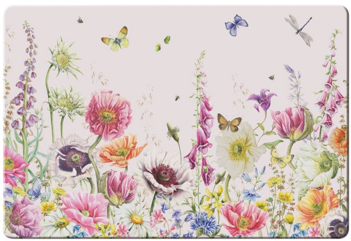 4 stuks - Placemat: Wild Flower Field, Janneke Brinkman-Salentijn