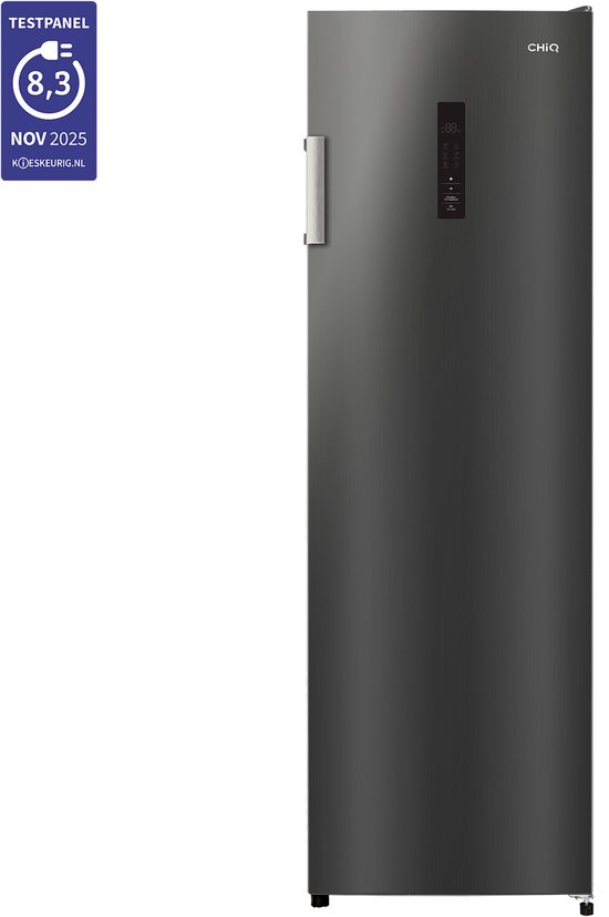 CHiQ CSD206NEID - Congélateurs - No Frost - 206 L - Digitaal LED Display - 6 Tiroirs - D - Noir - Garantie 12 ans sur le compresseur