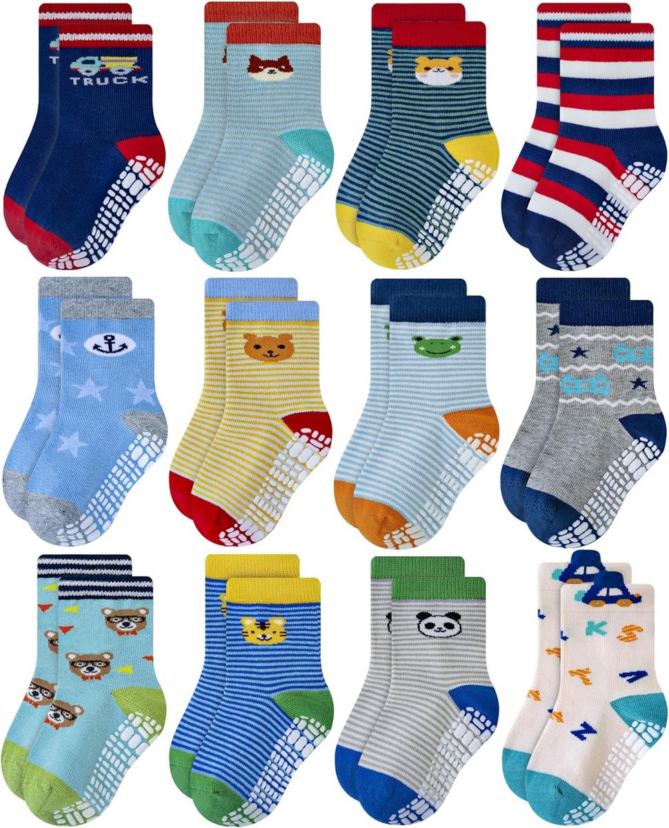 Antislip Babysokken met Gommen voor Peuters en Dreumesen
