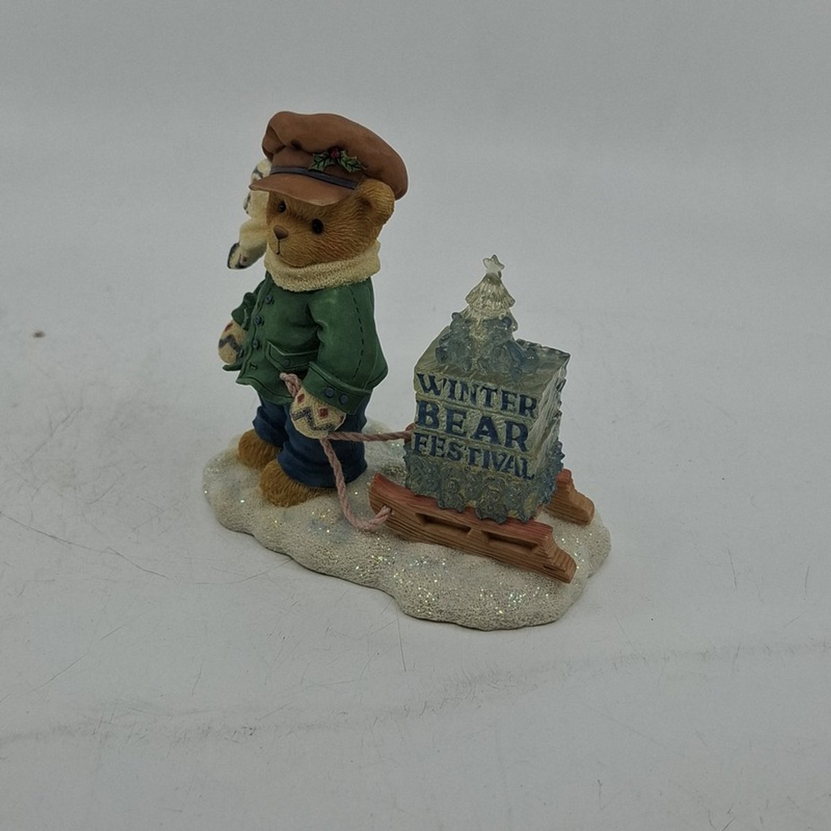 Cherished Teddies - 269786 - Boy Pulling Sled Figurine