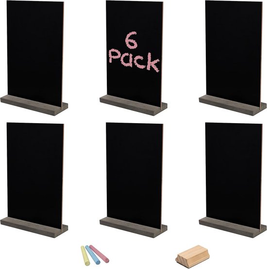 Set van 20 mini-krijtbordjes, klein houten krijtbord met standaard, klein hout met uitwisbare krijtmarker, als tafelkaarten, memobord, naam, prijskaartjes voor bruiloft, buffet, verjaardag, feest Set van 20 mini-krijtbordjes, klein houten krijtbord met standaard, klein hout met uitwisbare krijtmarker, als tafelkaarten, memobord, naam, prijskaartjes voor bruiloft, buffet, verjaardag, feest