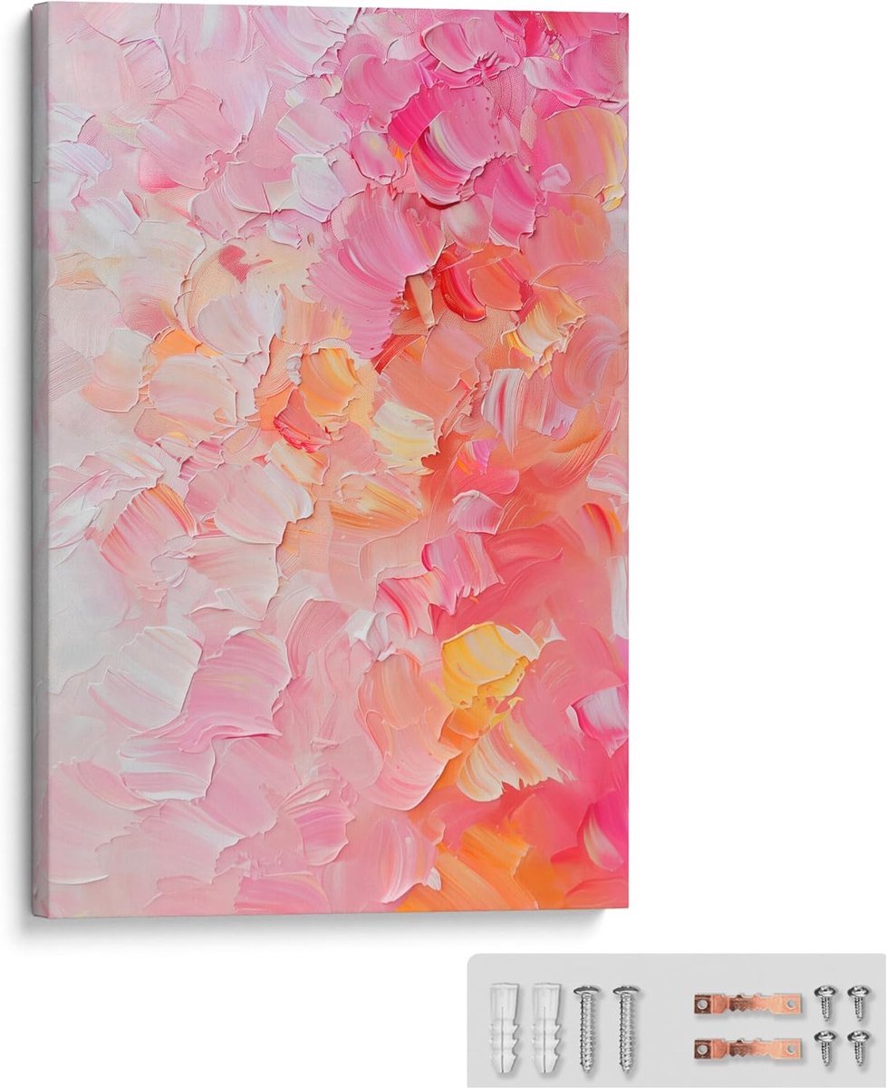 Stunq® Elegante Bloemenprint voor Wanddecoratie - 50 x 70 cm Kunstwerk