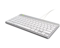 R-Go Compact Break - Ergonomisch Toetsenbord - Pauze-indicator - Ultradun - US QWERTY - Wit
