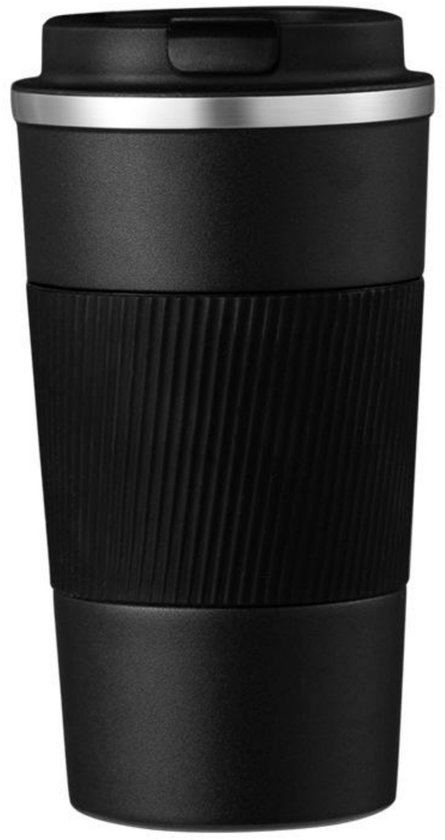 YOZHIQU Mug isolée - Tasse à café de voyage - Acier inoxydable - 380 ml - Étanche - Met deksel - Pour la voiture - Tasse de voyage - Double isolation - Convient pour l'eau, le thé, le jus et le café