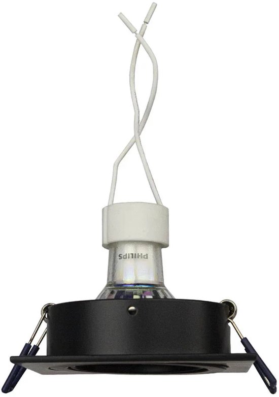 BRILONER Lampen - LED inbouwlampen, set van 3, plafondlampen dimbaar, elk 5 watt, elk 460 lumen, 3.000 Kelvin, IP44, wit, 90x25mm (DxH), 7047-036