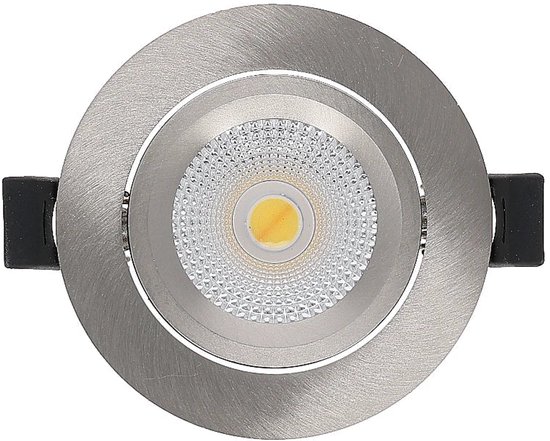 3x LED Inbouwspot | 6W | Lichtkleur instelbaar | Rond | Zilver | Lage ...