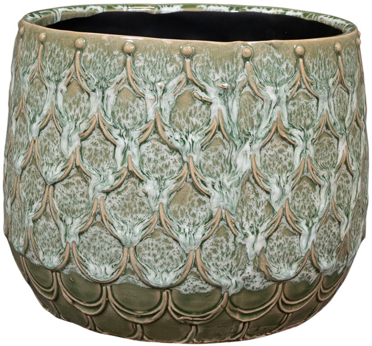 Ter Steege Bloempot Debby Tijm-Groen D 21 cm H 17 cm Opning 16 cm