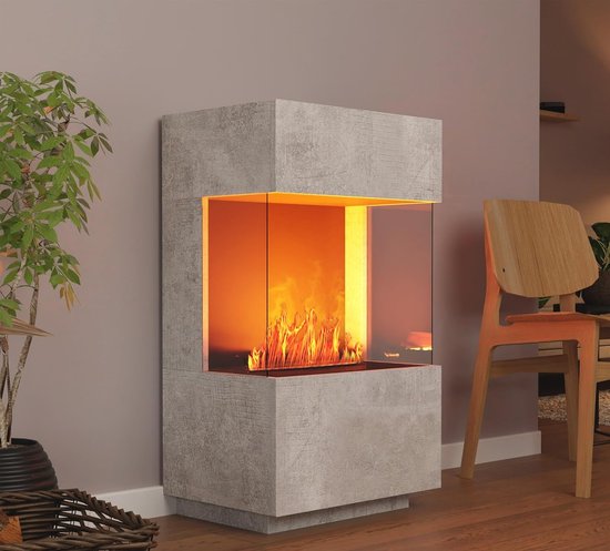 Elektrische Waterdamp Haard Vrijstaand – TasalFurniture Aurora Opti ...