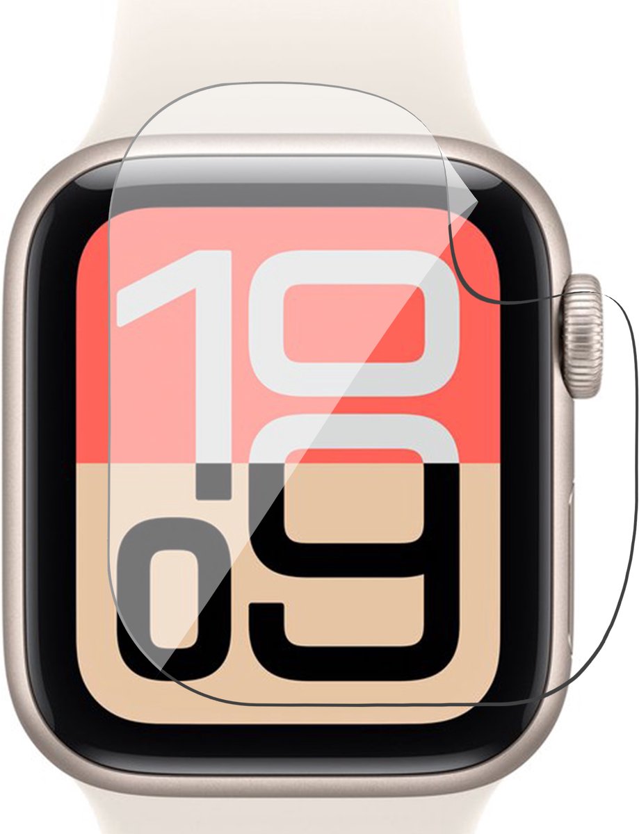 Screenprotector geschikt voor Apple Watch SE 3/2/1 40mm - 1x FlexGuard Screen Protector
