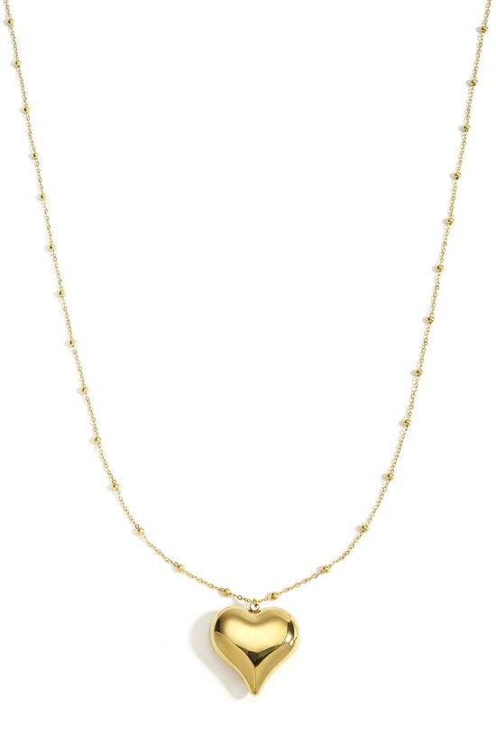 Bijoutheek à longs pendentifs en forme de cœur Goud