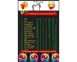 Teletekst Voetbal Humor Metalen Wandbord, Maat:20x30 cm - Sport-Voetbal-F1-Racing-MotoGP-Werkplaats-Garage-Classic Cars-Man Cave-Wandbord Mancave-Kroeg decoratie-Tekstbord-Metalen wanddecoratie