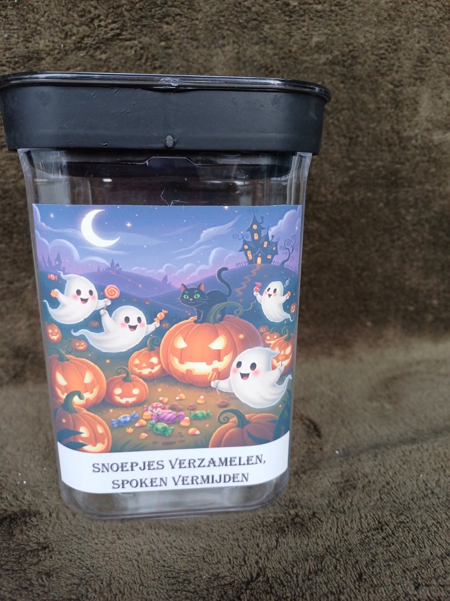 Voorraadpot Halloween Snoeppot - Spookjes & Pompoenen - Feestelijke Decoratie