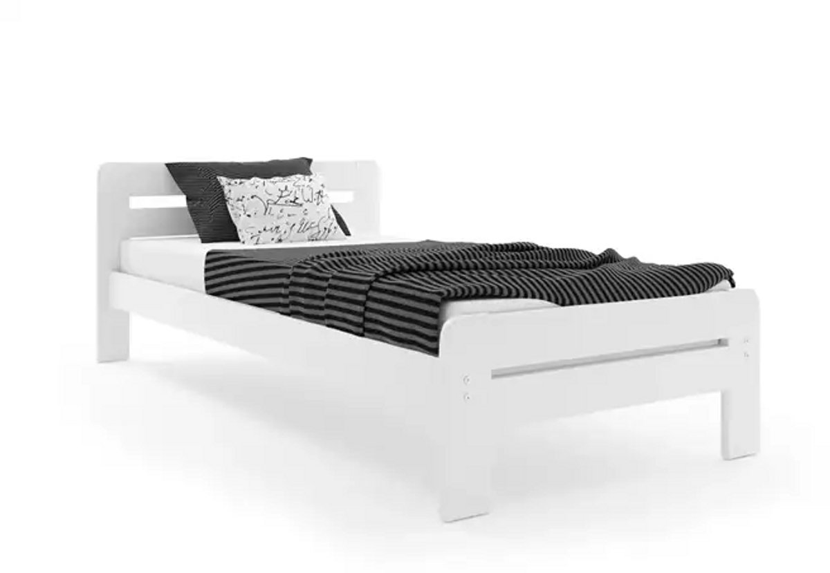 BMS - Bed - 160x200 - Wit - Met Matras