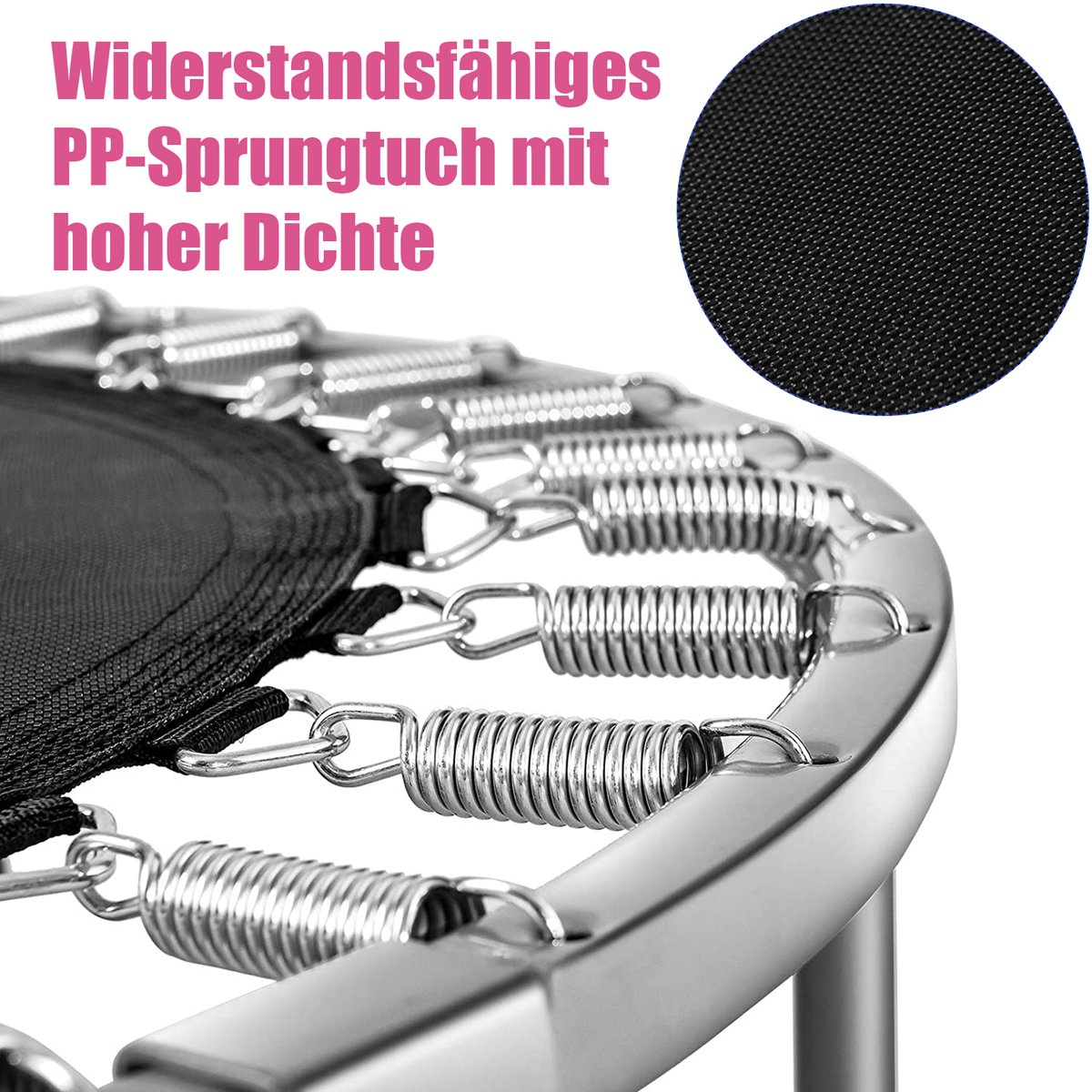 COSTWAY φ Mini-trampoline, 97 cm, opvouwbare trampoline, kindertrampoline tot 150 kg belastbaar, tuintrampoline, indoor- en outdoortrampoline voor kinderen en volwassenen — afbeelding 4