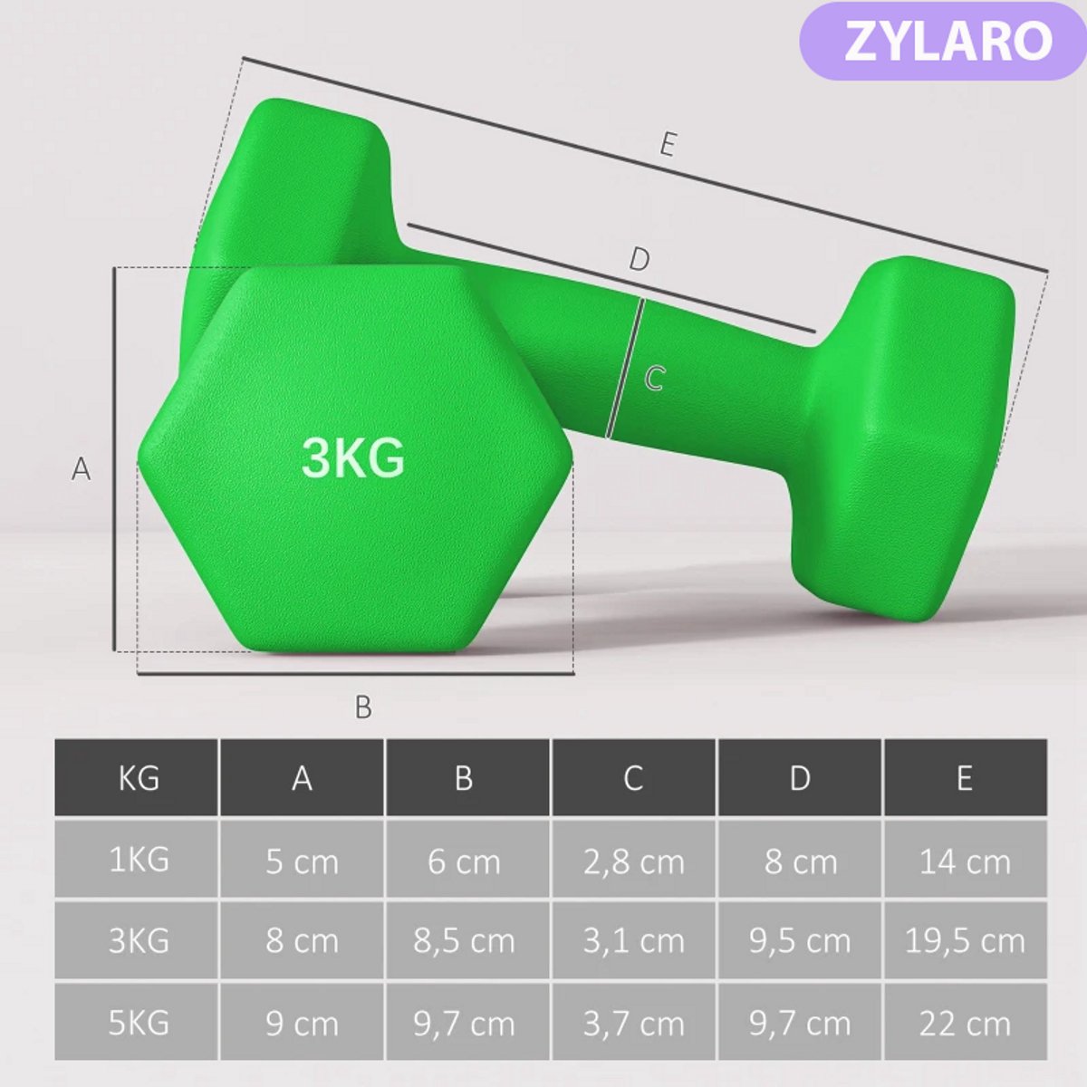 Exoluxe Halterset met Halterstandaard - Dumbells - Meerkleurig thumbnail 6