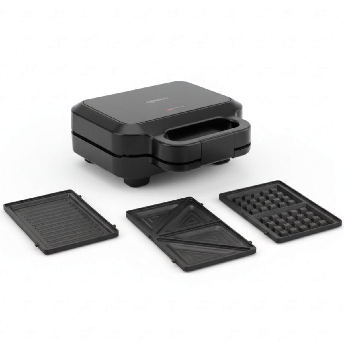 Safecourt Kitchen Tosti-apparaat – 3-in-1 tosti-ijzer, wafelijzer én contactgrill – Uitneembare PFAS-vrije platen & vaatwasserbestendig – compact – snel warm – Contactgrill