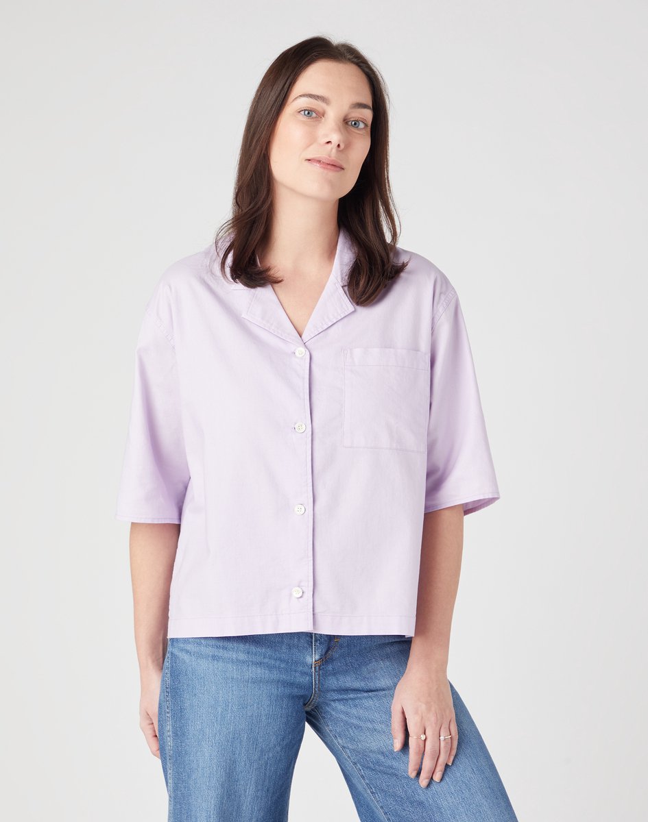 Wrangler BLOUSE PASTEL VIOLET S Roze