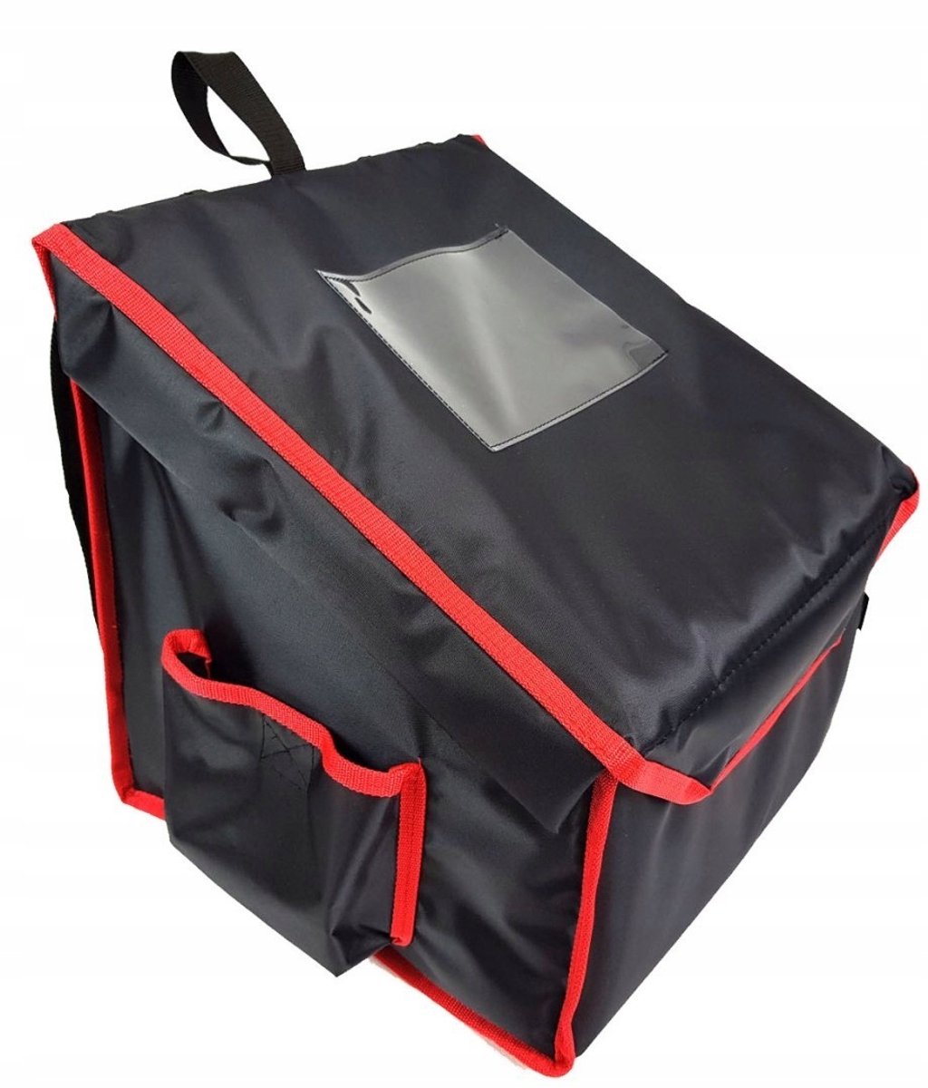 Verwarmde Pizzabezorger Rugzak 4x 36x36cm Zwart Duurzaam Nylon