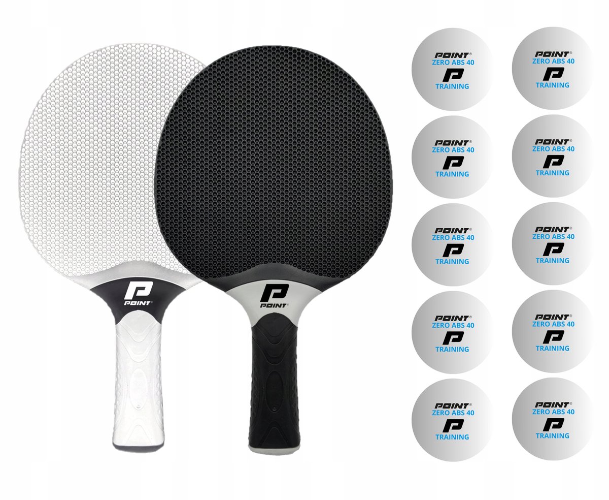 PUNT SCHOOL OUTDOOR Tafeltennis Set met 10 Balletjes