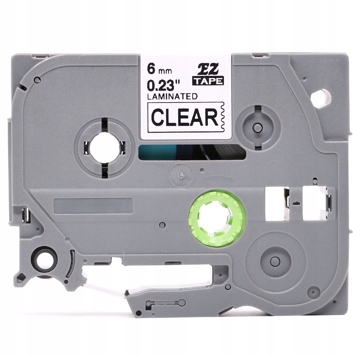 TZe-FX111 Flexibele Tape 6mm Zwart op Transparant voor Brother P-Touch