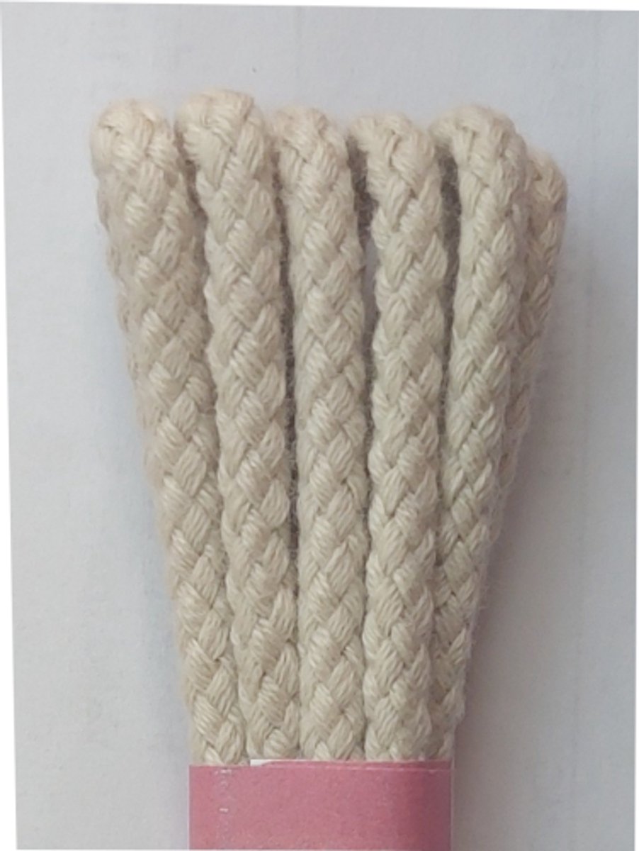 Strickers Veter - Licht Beige - Rond - Koord Veters - Lengte 90 cm - Dikte 4 mm - Schoenveter