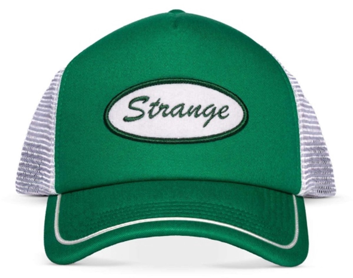 Wrangler Stranger things - Felt Patch Trucker pet - Wit/Groen
