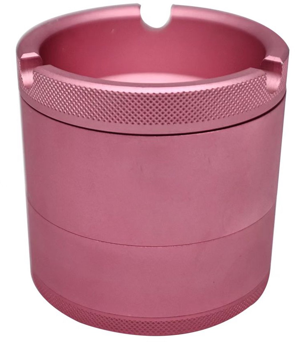 Grand X - Grinder - Grind 'n Ash - Crusher - Metaal - Roze - Volledige Grind Set - Kruidenmaler