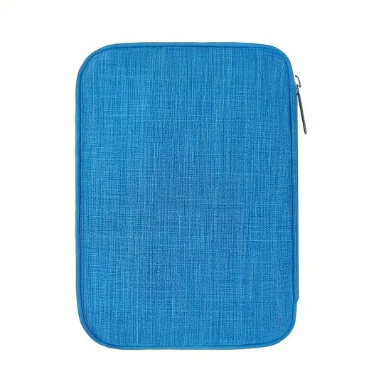 Foto: Travel kabel organizer tas blauw opbergtas voor kabels en accessoires feestdagen cadeau sinterklaas kerstmis draagbare reisetui usb datakabels opladers stekkers en andere elektronische accessoires opbergtas