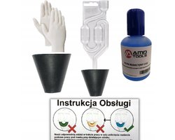 AMD TOOLS Pro Series - Koppakking Tester Set - CO2 Lektest Koelsysteem - Universele Conische Adapter 25-55mm - Inclusief Reactievloeistof (50 tests) & Handschoenen