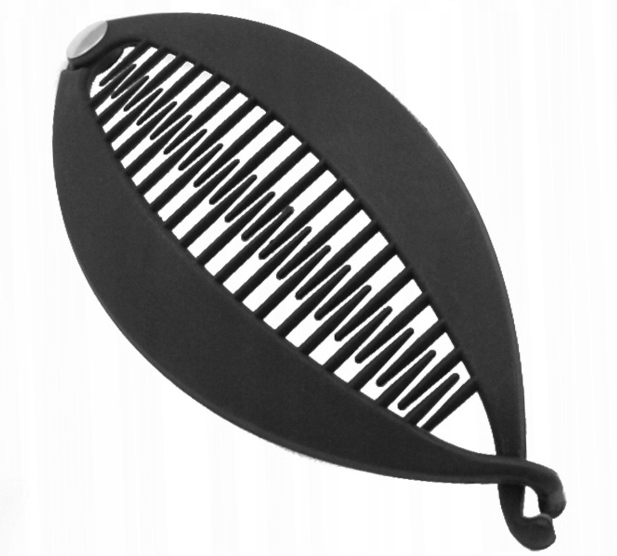 Matte Zwarte Shogun Banaan Haarclip voor Kapsels