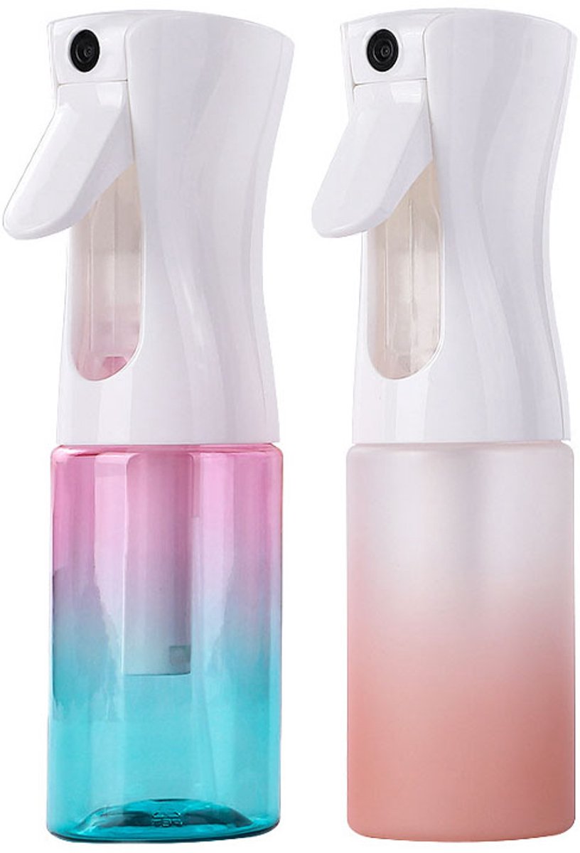 Kappersspuitfles -2-pack-200 ml hervulbare spuitfles - voor kappers - salons - tuinieren en huidverzorging - stijl B