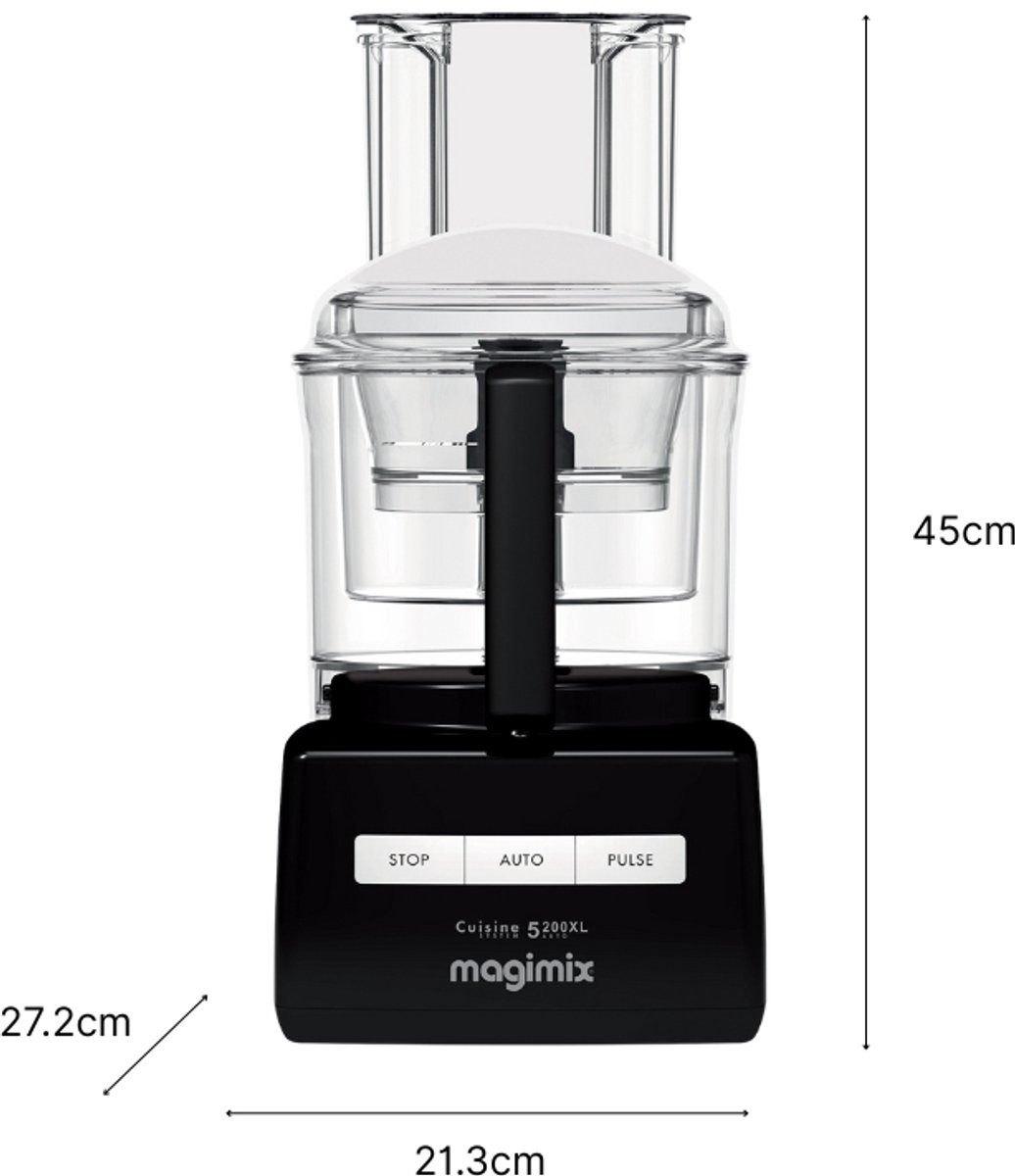 Magimix CS 5200 XL Premium Foodprocessor - Keukenmachine met Sapcentrifuge - Zwart thumbnail 7