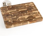 Namture Snijplank Hout Acacia XL 40 x 30 cm – Extra Dik 2,5 cm – Premium Olie – Handgrepen – Sapgeul