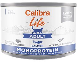 Calibra Cat Life Adult Natvoer - Zalm - 6 x 200 g