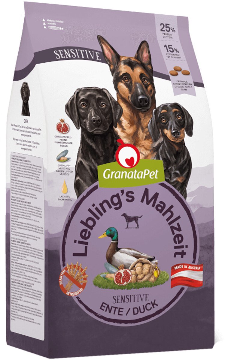 GranataPet GranataPet Liebling's Mahlzeit Hondenvoer - Sensitive Eend - 10 kg