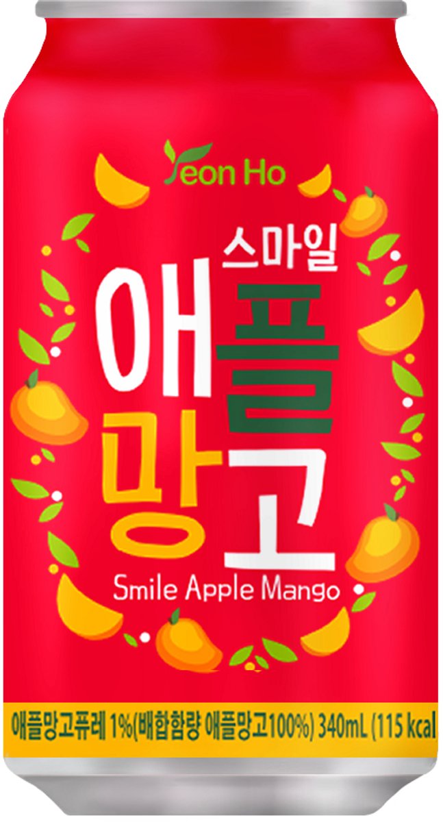 Yeonho - Smile Apple Mango - Frisdrank - 24 x 0,34 Liter blik