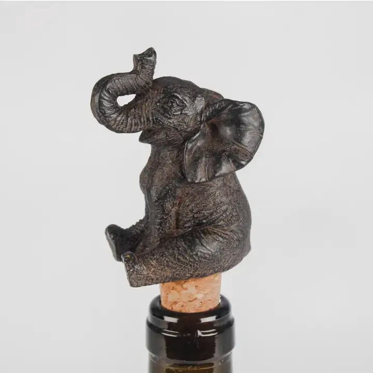 Flessenstop Olifant - Fles Stopper - Elephant - Wijn Afsluiter - Wijnstop - Fles Afsluiter - Champagne Stop - Stopper